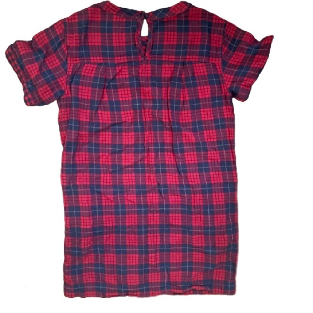 Madewell Short Sleeve Dress in Edina Plaid - Picture 4 of 5
